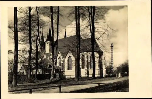 Ak Rulle Wallenhorst in Niedersachsen, Wallfahrtskirche, Straßenansicht