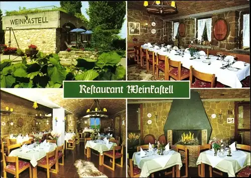Ak Dittelsheim Hessloch Rheinland Pfalz, Restaurant Weinkastell, Inh. Ursula Rohleder Munte