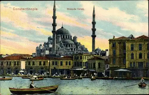 Ak Konstantinopel Istanbul Türkei, Mosquée Validé, Yeni Valide Moschee