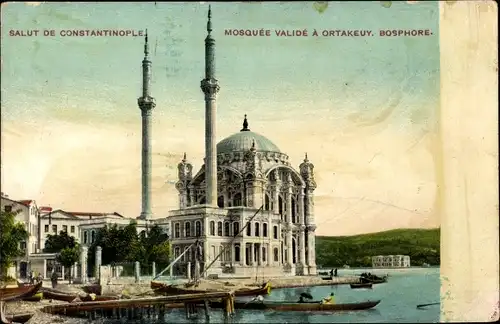 Ak Ortaköy Konstantinopel Istanbul Türkei, Mosquée Valide, Yeni Valide Moschee
