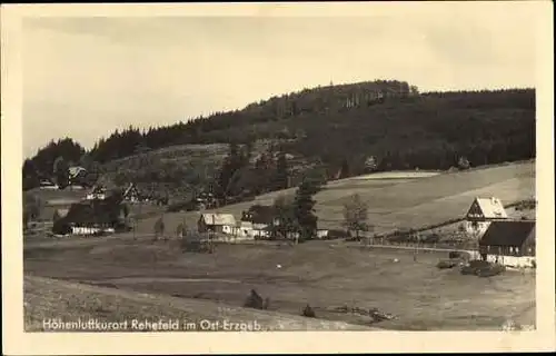 Ak Rehefeld Zaunhaus Altenberg im Erzgebirge, Panorama der von Ortschaft und Umgebung