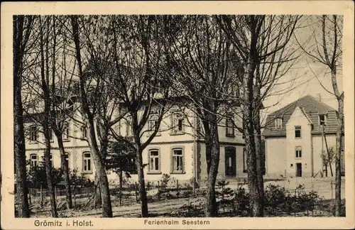 Ak Grömitz in Ostholstein, Ferienheim Seestern, Gartenansicht