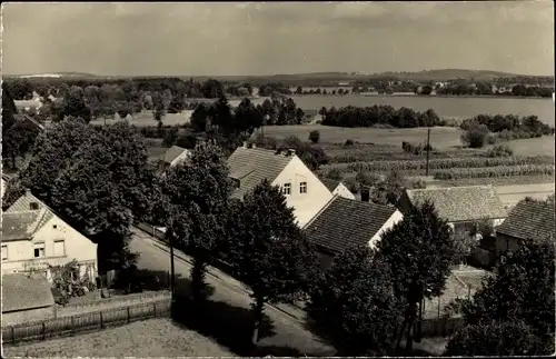 Ak Groß Köris in Brandenburg, Blick zum Moddersee über die Dächer der Stadt