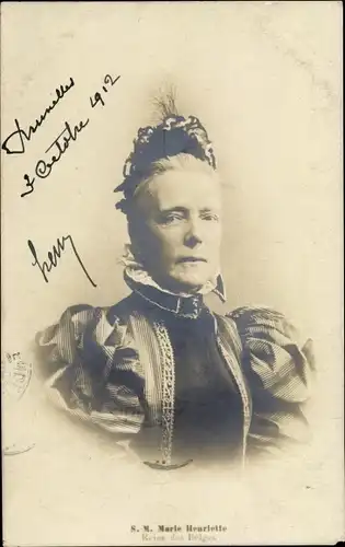 Ak Reine de Belgique, Marie Henriette von Österreich, Königin der Belgier