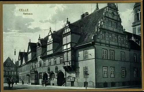 Ak Celle in Niedersachsen, Rathaus, Außenansicht