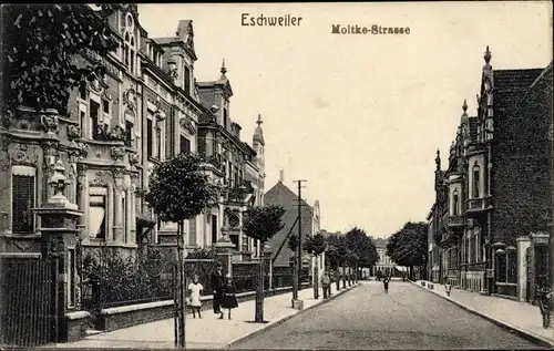 Ak Eschweiler in Nordrhein Westfalen, Moltkestraße