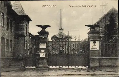 Ak Siegburg im Rhein Sieg Kreis, Feuerwerks Laboratorium
