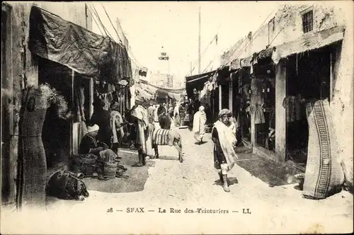Ak Sfax Tunesien, La Rue des Teinturiers