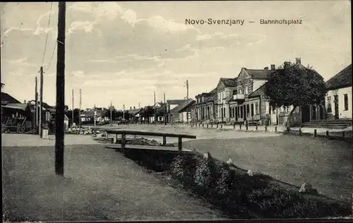 Ak Švenčionėliai Novo Svenzjany Litauen, Bahnhofsplatz