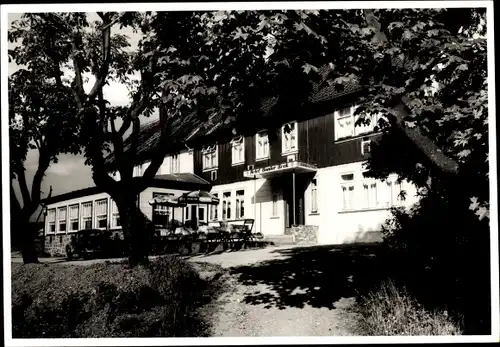 Foto Ak Clausthal Zellerfeld im Oberharz, Hotel Pension Bunter Bock, Inh. Reinhard Schweiß