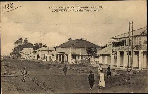 Ak Konakry Conakry Guinea, Rue du Commerce