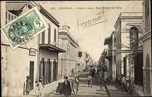 Ak Saint Louis Senegal, Rue Brière de l'Isle