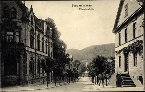 Ak Sondershausen im Kyffhäuserkreis Thüringen, Friedrichstraße