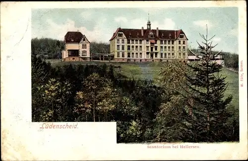 Ak Lüdenscheid Hellersen im Märkischen Kreis, Sanatorium, Außenansicht