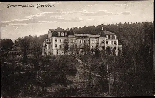 Ak Grasleben in Niedersachsen, Genesungsheim am Waldrand