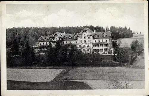 Ak Mühlhausen Bad Elster im Vogtland, Kurheim der Landesversicherungsanstalt Sachsens, Außenansicht