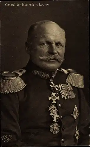 Ak General Ewald von Lochow, Portrait