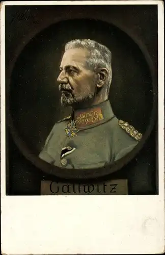 Künstler Ak General Max von Gallwitz, Portrait