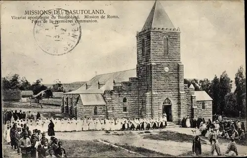 Ak Basutoland Lesotho, Missions, Vicariat apostolique, Mission de Roma, Premiere communion