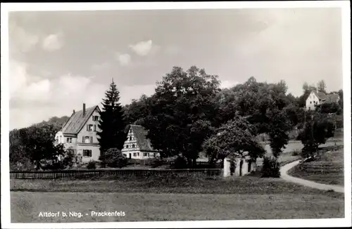 Ak Prackenfels Altdorf bei Nürnberg, Teilansicht der Ortschaft, Häuser