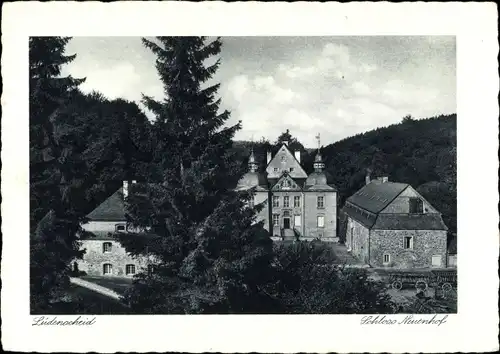 Ak Lüdenscheid im Märkischen Kreis, Blick auf das Schloss Neuenhof, Wald