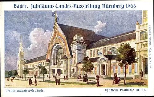 Künstler Ak Bayer. Jubiläums Landesausstellung Nürnberg 1906