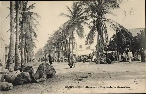 Ak Saint Louis Senegal, Repos de la Caravane
