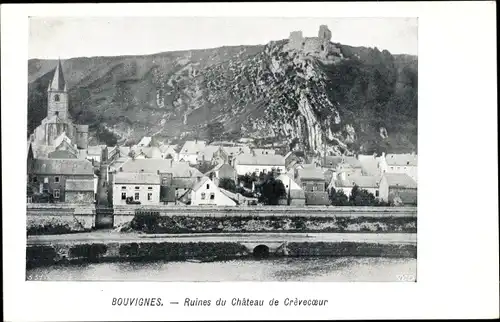 Ak Bouvignes sur Meuse Wallonien Namur, Ruines du Chateau de Crèvecoeur