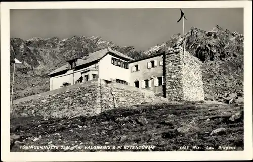 Ak Gaschurn in Vorarlberg, Tübinger Hütte, Valgragis, Plattentürme