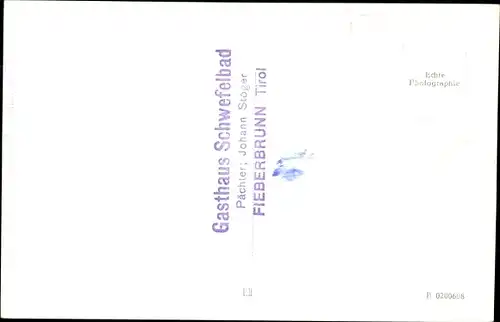 Ak Fieberbrunn in Tirol, Gasthof Schwefelbad