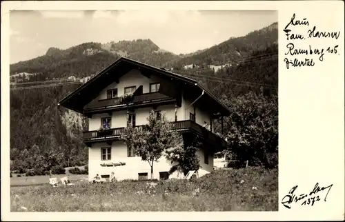 Ak Ramsberg Zillertal Tirol, Haus Fam. Hanser?
