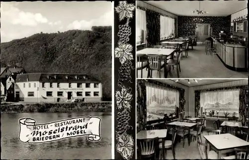 Ak Briedern Mosel, Hotel Restaurant Moselstrand, Bes. Alfred Görgen