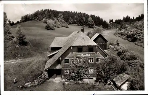 Ak Urberg Dachsberg Schwarzwald, Rasthaus u. Pension Alpenblick, Bes. Jutta Lebert, Außenansicht