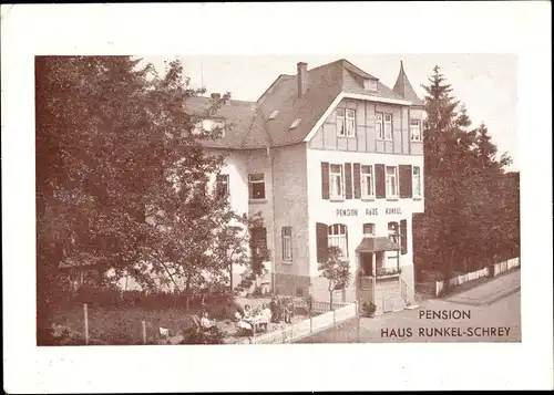 Ak Rengsdorf in Rheinland Pfalz, Pension Haus Runkel Schrey, Friedrich Ebert Straße 5