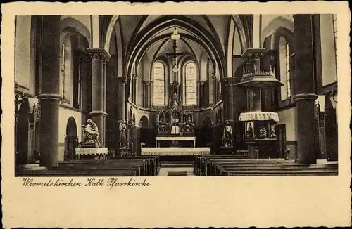Ak Wermelskirchen im Bergischen Land, kath. Pfarrkirche, Innenansicht
