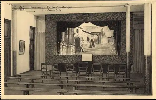 Ak Florennes Wallonien Namur, Ecole Apostolique, Grande Salle