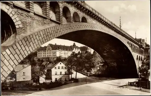 Ak Plauen im Vogtland, Friedrich August Brücke