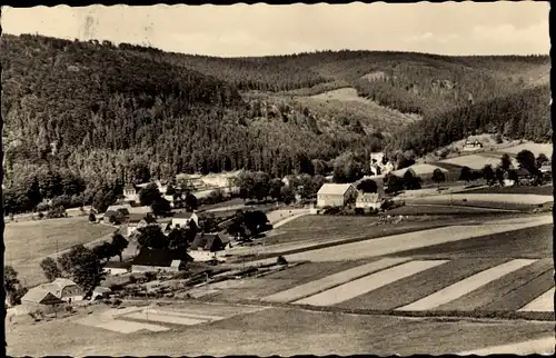 Ak Holzhau Rechenberg Bienenmühle Erzgebirge, Totalansicht