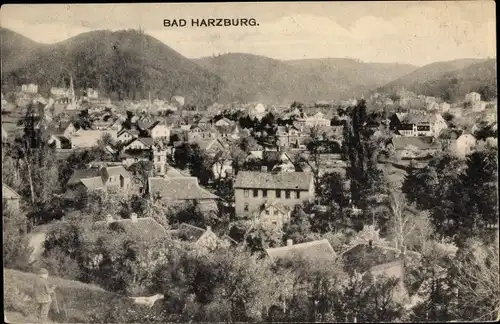 Ak Bad Harzburg in Niedersachsen, Ortsansicht, Vogelschau