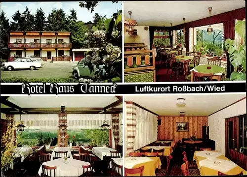 Ak Roßbach im Westerwald, Hotel Haus Tanneck, Bes. Herbert Weingarten 