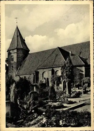 Ak Achim in Niedersachsen, Kirche, Friedhof