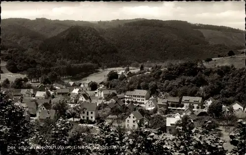 Ak Niederbreitbach Rheinland Pfalz, Panorama vom Ort