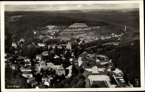 Ak Bad Elster im Vogtland, Fliegeraufnahme, Klinke Nr. 11477