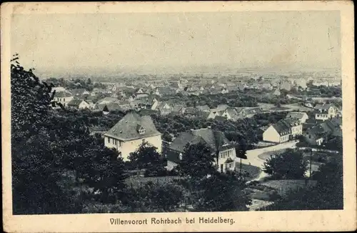 Ak Rohrbach Heidelberg am Neckar, Villen, Panorama vom Ort