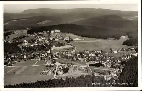 Ak Oberhof im Thüringer Wald, Fliegeraufnahme