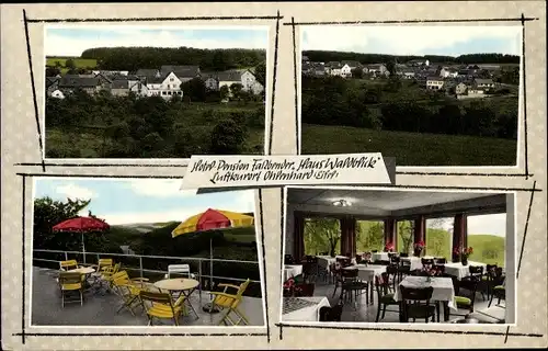 Ak Ohlenhard Rheinland Pfalz, Hotel Faßbender, Innen- und Außenansicht