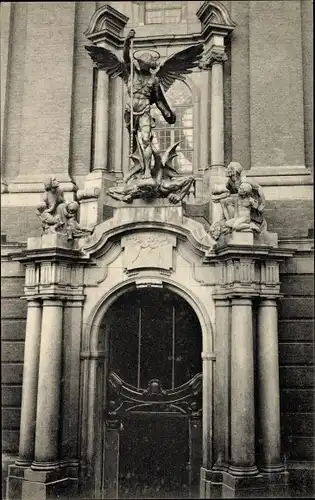 Ak Hamburg Altstadt, Große Michaeliskirche, St. Michael Portal