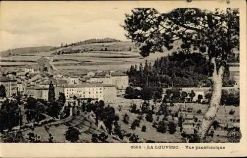 Ak Lalouvesc Ardeche, Vue panoramique, le Grand Hôtel