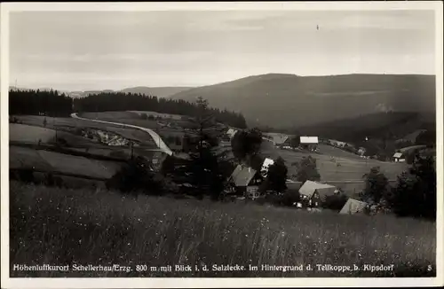 Ak Schellerhau Altenberg im Erzgebirge, Salzlecke, Tellkoppe b. Kipsdorf