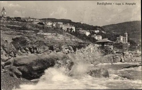 Ak Bordighera Liguria, Capo S. Ampeglio